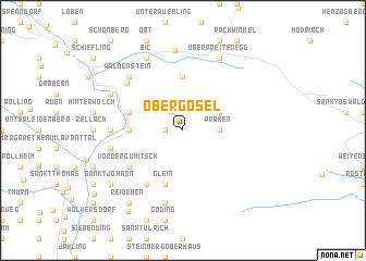 map of Obergösel