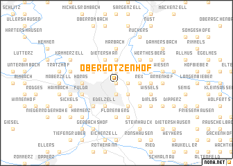 map of Obergötzenhof