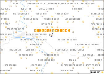 map of Obergrenzebach