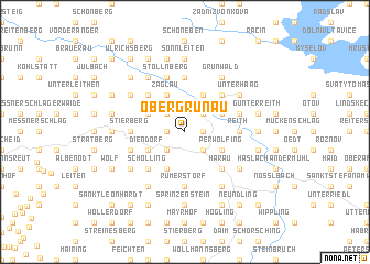 map of Obergrünau