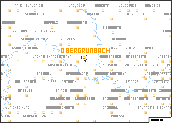 map of Obergrünbach