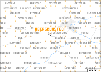 map of Obergrunstedt