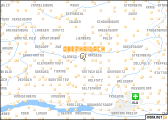 map of Oberhaidach