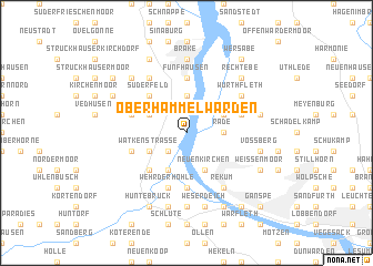 map of Oberhammelwarden