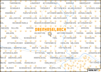 map of Oberhaselbach