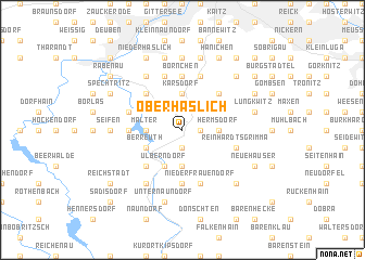 map of Oberhäslich