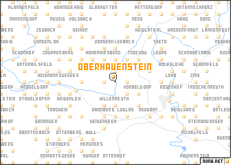 map of Oberhauenstein