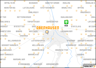 map of Oberhausen