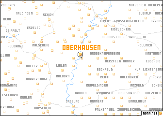 map of Oberhausen