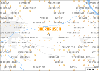 map of Oberhausen