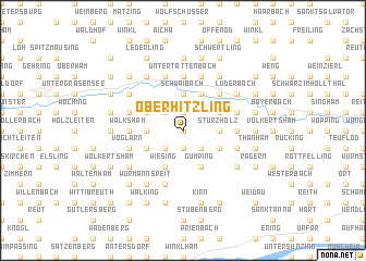 map of Oberhitzling