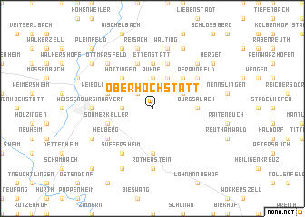 map of Oberhochstatt