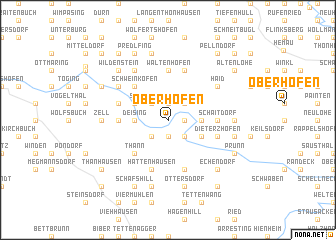 map of Oberhofen