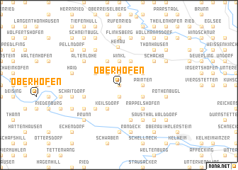 map of Oberhöfen