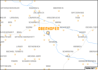 map of Oberhofen