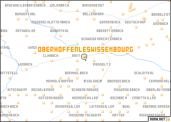 map of Oberhoffen-lès-Wissembourg