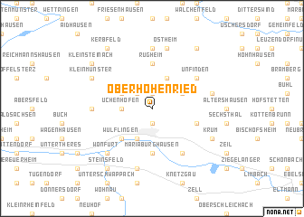 map of Oberhohenried