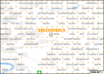 map of Oberhombach