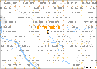 map of Oberhoppen