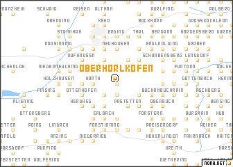 map of Oberhörlkofen