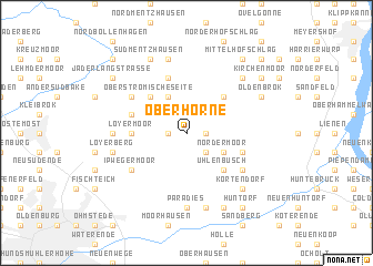 map of Oberhörne