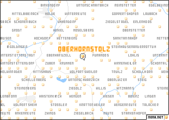 map of Oberhornstolz