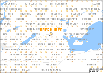 map of Oberhuben