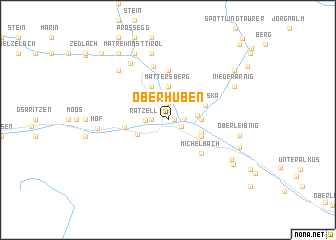 map of Oberhuben