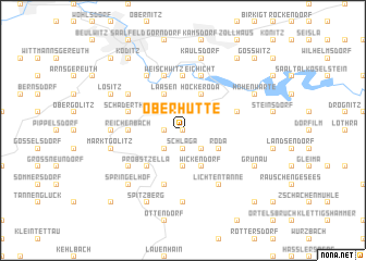 map of Oberhütte