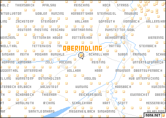 map of Oberindling