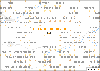 map of Oberjeckenbach