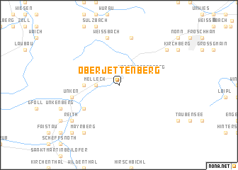 map of Oberjettenberg