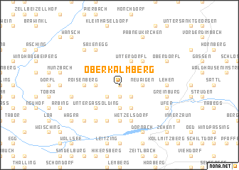 map of Oberkalmberg