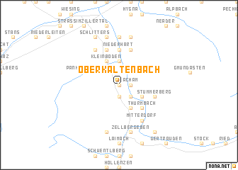 map of Oberkaltenbach