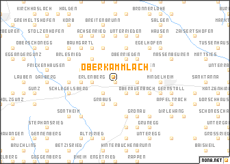 map of Oberkammlach