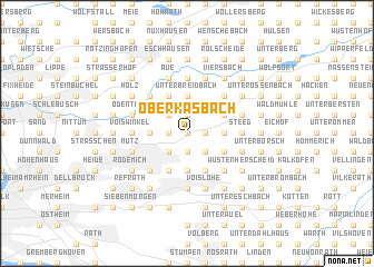 map of Oberkäsbach