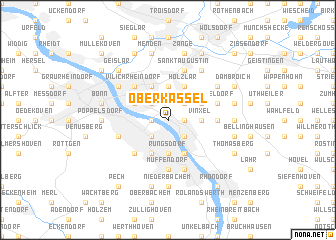 map of Oberkassel