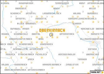 map of Oberkirnach