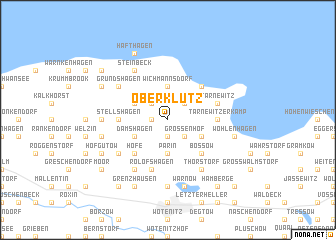 map of Oberklütz