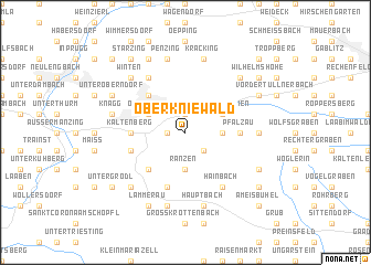 map of Oberkniewald