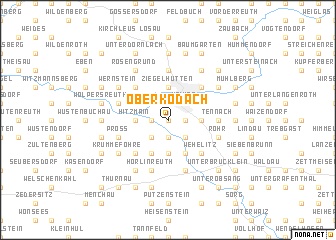 map of Oberkodach