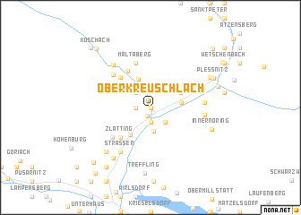 map of Oberkreuschlach