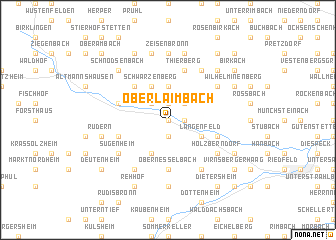 map of Oberlaimbach