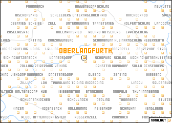 map of Oberlangfurth