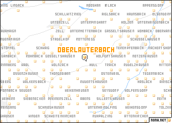 map of Oberlauterbach