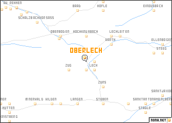 map of Oberlech