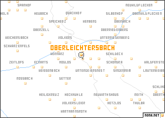 map of Oberleichtersbach