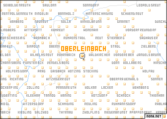 map of Oberleinbach