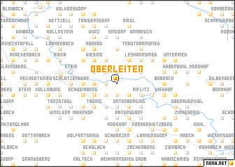 map of Oberleiten