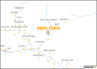 map of Oberlesach